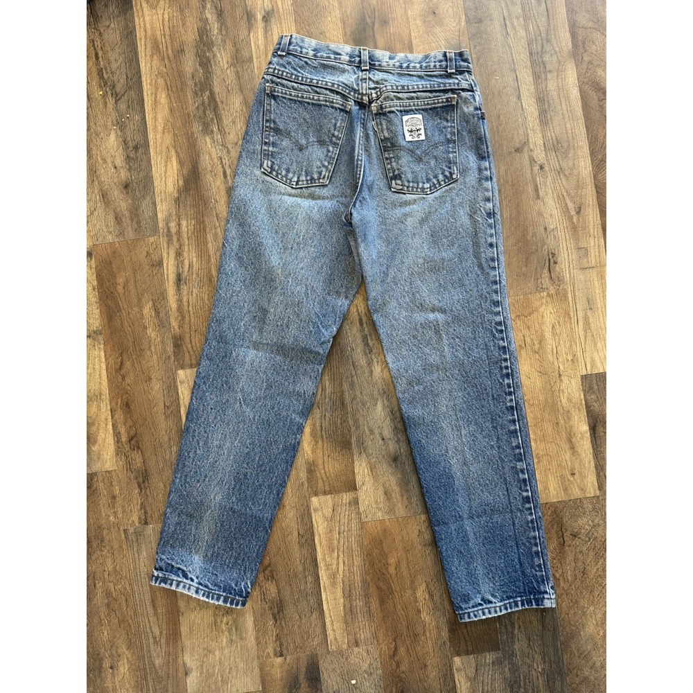 Vintage Levis White Label Jeans Womens 13 San Francisco Blue Pockets High Rise - Picture 5 of 14